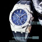  Replica Audemars Piguet Royal Oak Offshore Blue Six-hand Chronograph Dial 42MM Watch
